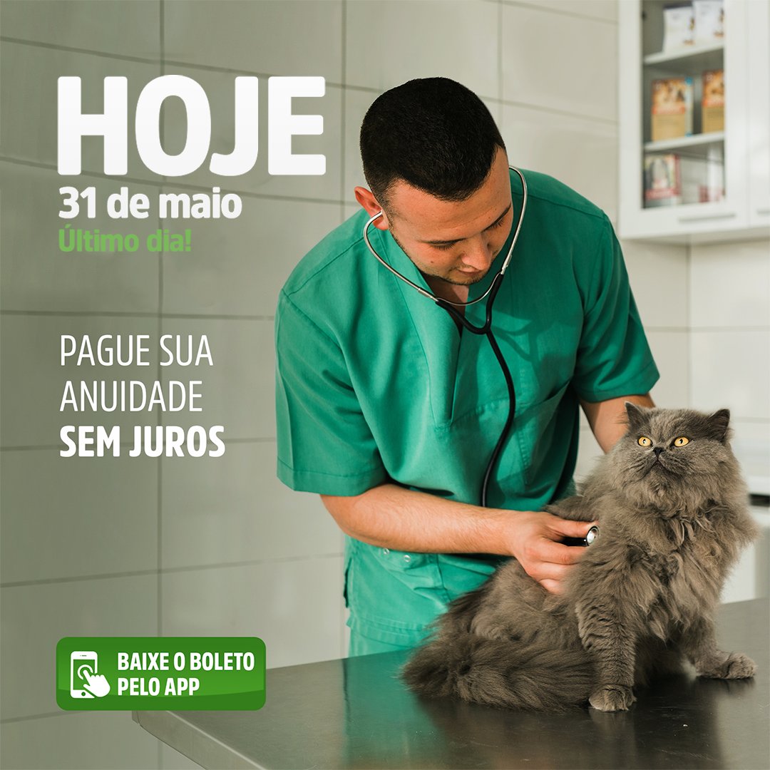 CFMV's tweet photo. ⚠️Termina HOJE, 31 de maio, o prazo para pagamento do valor integral ou da última parcela da anuidade de 2023, sem juros, sem multa e sem dificuldade.

➡️ Ajude o Sistema CFMV/CRMVs a fiscalizar e defender os interesses da sua profissão.

#CFMV #cfmv55anos #anuidade #profissoes https://t.co/Z5iIpTwVkp