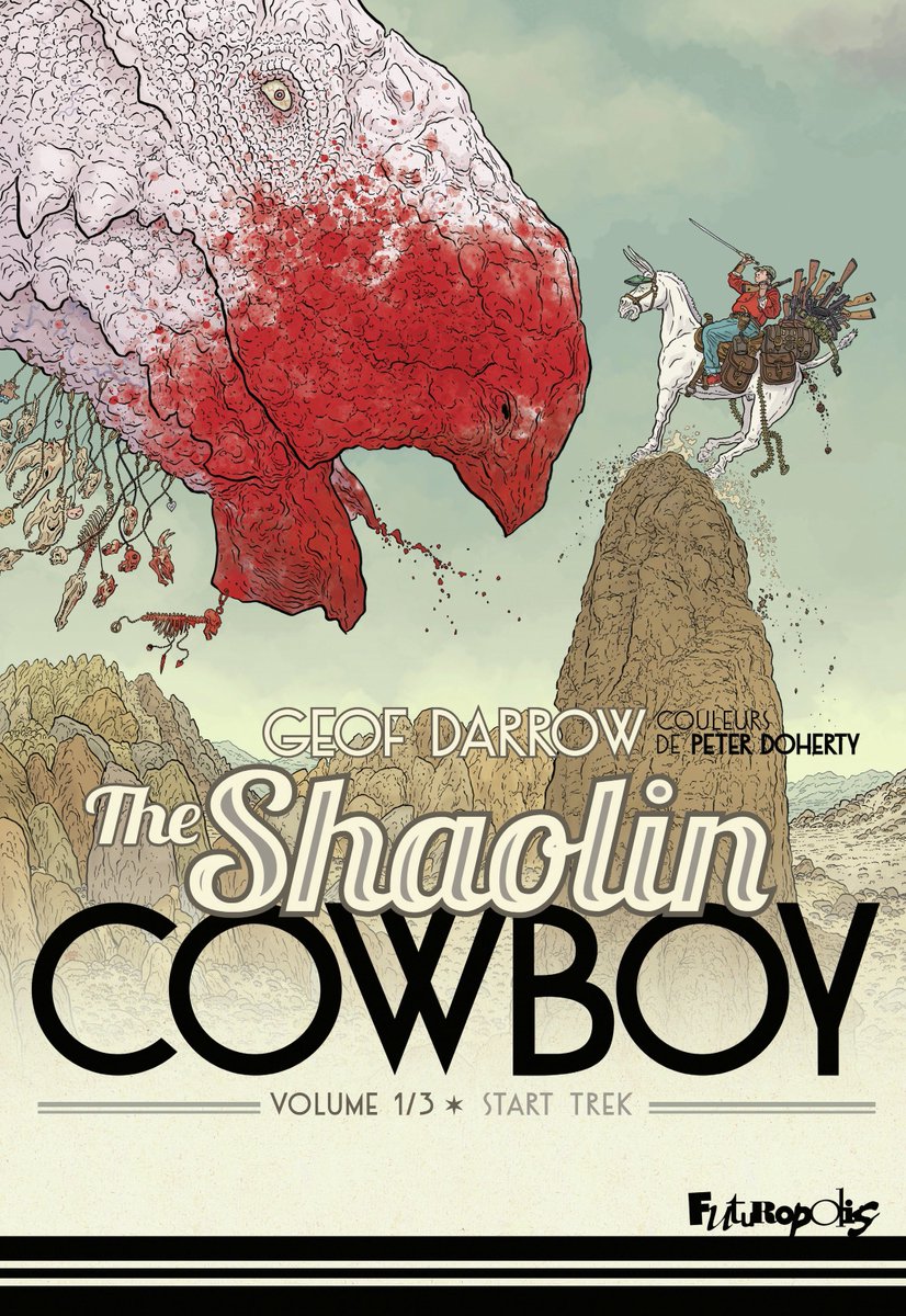 Prigmor's tweet photo. #Thematix Comix : Cowboy 🤠
Des histoires pas pour les foies jaunes !
East of West (Image/Urban) - Hickman/ @NickDragotta
The Sixth Gun (Oni/Urban) - Bunn /Hurtt
Pulp (Image/Delcourt) - Brubaker/ @seanpphillips
Shaolin Cowboy (Dark Horse/Futuropolis) - Geoff Darrow https://t.co/nKHp6WgynK