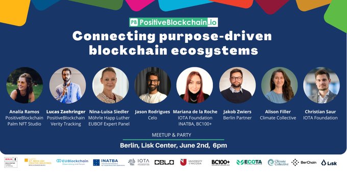 Join us in celebrating @PositiveBlock 5 years anniversary!

You will be able to connect with the #blockchain ecosystem like @iota, @INATBA_org, @EUBlockchain, @CeloOrg, @clim8collective & @BerlinPartner

📅 June 02

🚩Lisk Center Berlin

👇 Register
lu.ma/5y-pb-party