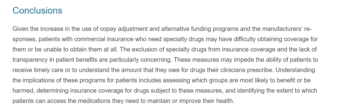 brianreid's tweet photo. Important work from @DusetzinaS, @autumnzuckerman and Megan Schneider in @JAMAInternalMed on alternative funding programs, which is one of those topics that a lot more people should be tracking on. https://t.co/vtLU4heSfE