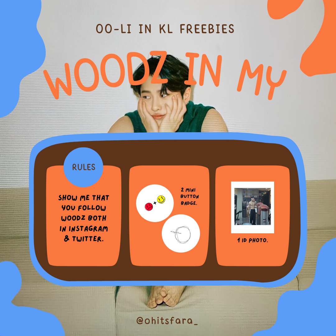💙 FCFS 
💙 Sorry but very limited quantity :(

Time & Place TBA. 

Hope you guys will love it tho!
See you guys there 💙
#OO_LI_in_KL #WOODZinKL 
#WOOZ_in_KUALALUMPUR