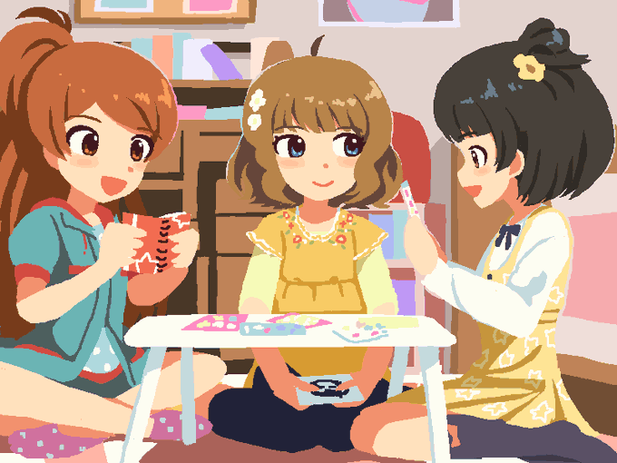 「hair ornament playing games」 illustration images(Latest)