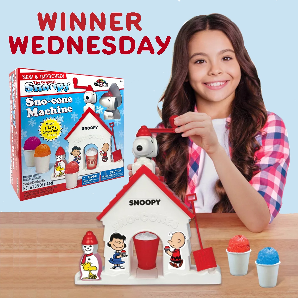 crazart's tweet photo. πGIVEAWAYπ It's the coolest of cool treat-makers! Make tasty, refreshing icy treats with our Snoopy Sno-cone Machine! Enter at thttps://m.cmpgn.page/rL86Nb by 8 a.m. tomorrow.
#Snoopy #Snocones #FunForAll #Giveaway #Giveaways #Win #Entertowin #Winit #Cool #Fun #Kids https://t.co/P2zEZwbYtx