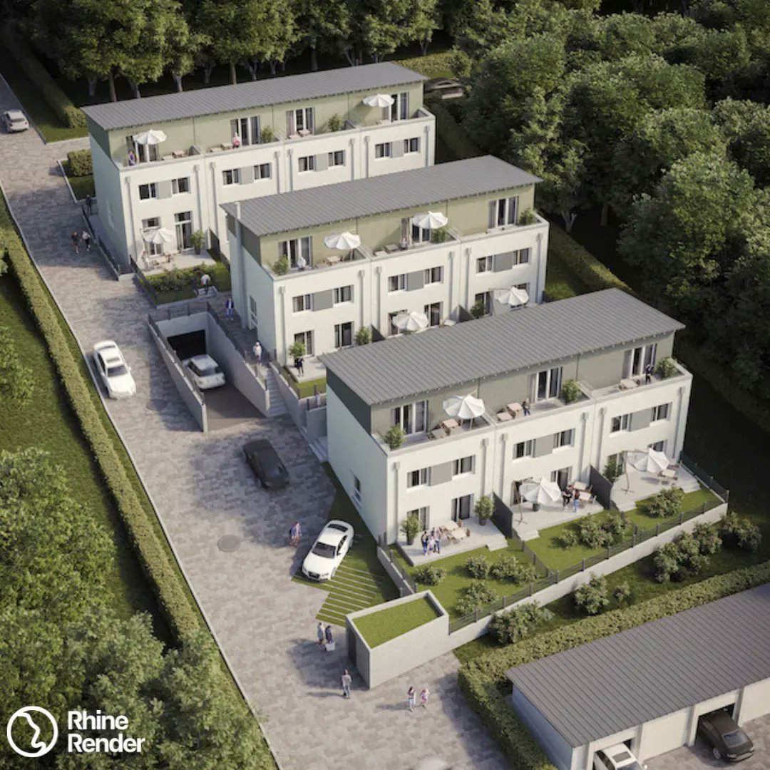 RhineRender's tweet photo. 🏢🌄 Deutsche Mehrfamilienhäuser in Hanglage mit harmonischer Architektur und atemberaubendem Blick auf Tal. Terrassen und Gärten für Naturgenuss. Kontaktiere uns für Architekturvisualisierungen und inspirierende Projekte von RhineRender. 

#RhineRender #Mehrfamilienhäuser https://t.co/VMkz7NiI5h