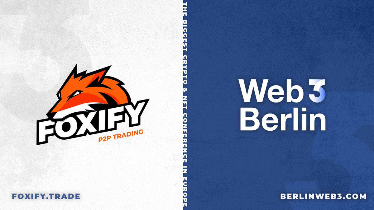foxifytrade's tweet photo. Excited to confirm that we will be exhibiting Web3 Berlin! @berlinweb3com 

#web3 #berlin #crypto https://t.co/jHfKNt3Gg6