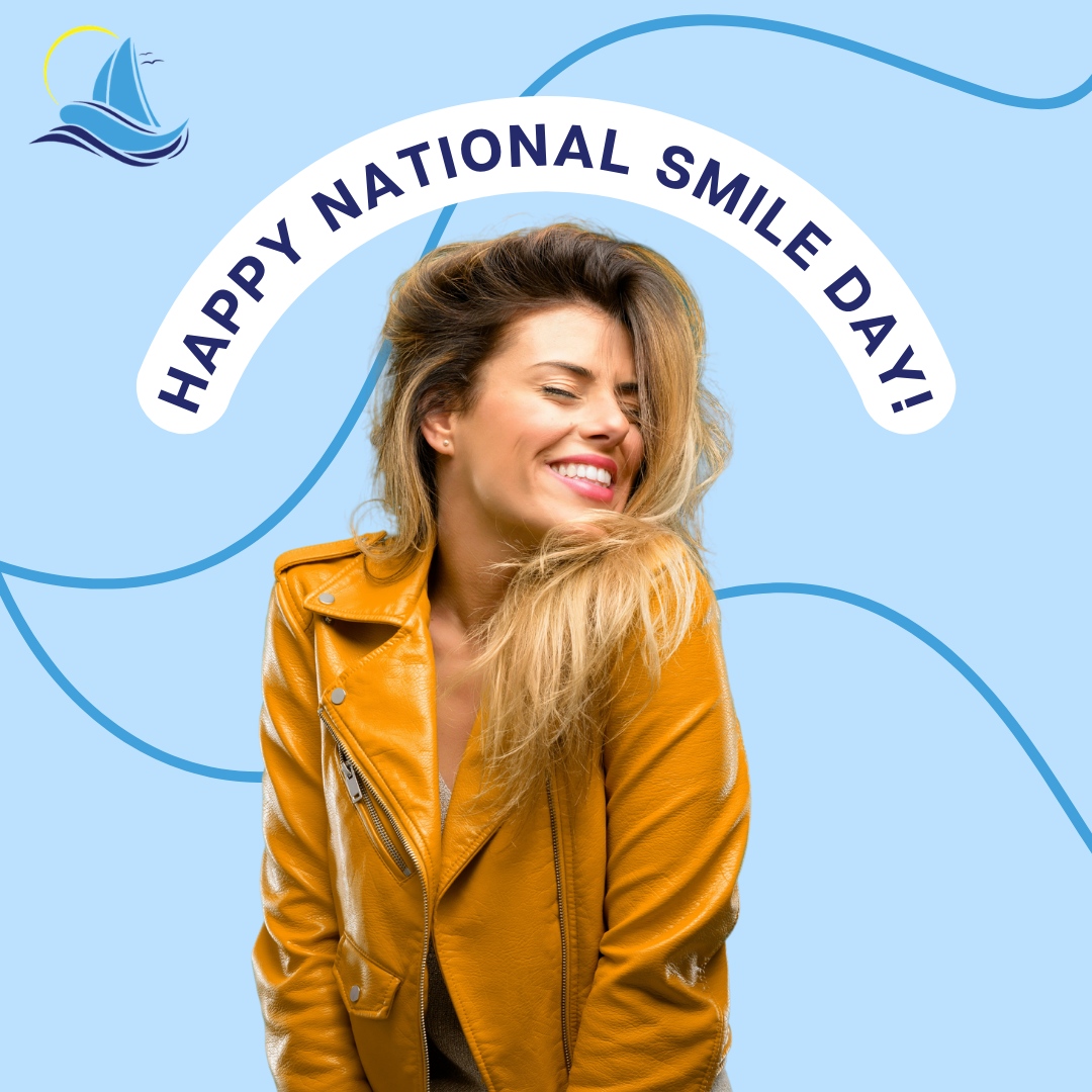 Smile; it's National Smile Day! Spread joy and positivity with your beautiful smile today and every day. 

#smoothsailingdental #treasurecoastdentist #dentistrytreasurecoast #dentistry #smilemakeover #healthyteeth #dentalcare #oralhealth #beautifulsmile #dentalhygiene #teethwh...