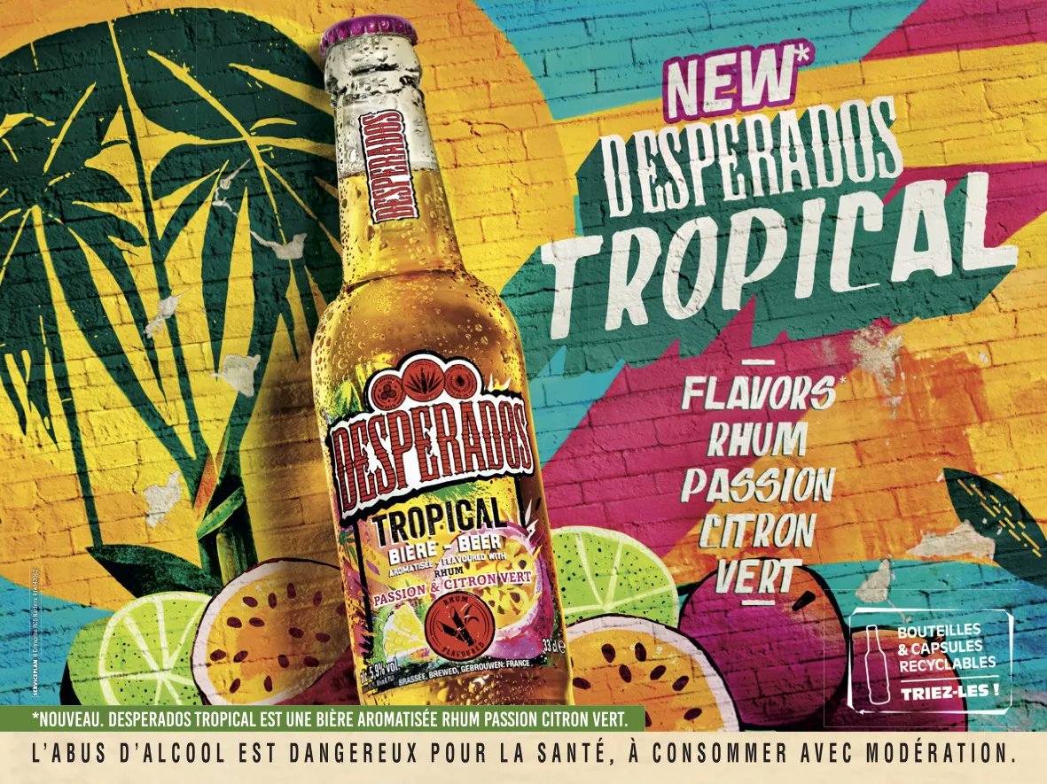 Tropical : Desperados lance sa nouvelle bière aromatisée au rhum avec <a href="/ServiceplanFR/">Serviceplan Group France</a>. #scanbook #sponsorisé

buff.ly/3MEkFqF