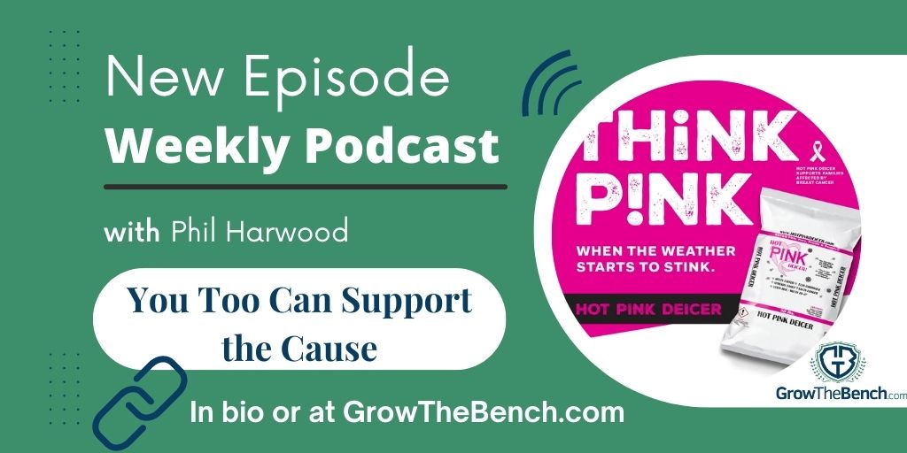 This week's blog and podcast discuss a way in which you can support those who fight cancer and give back... Check it out through the link in our bio. 
-
#hotpinkdeicer #growthebench