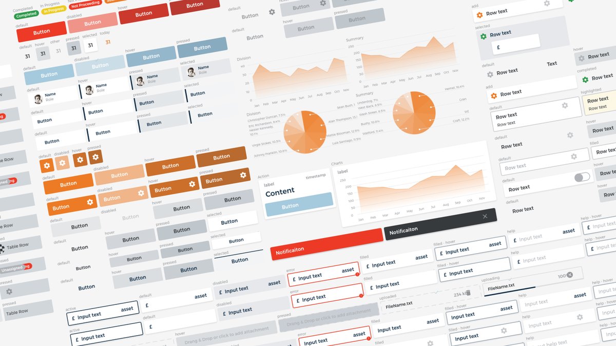 Need a Design System? Get in touch! ⚙️ 

We're BIG advocates of Design Systems, here's a snippet of a super robust one we put together a couple years back.

#designsystem #ui #ux #productdesign #startup #tech