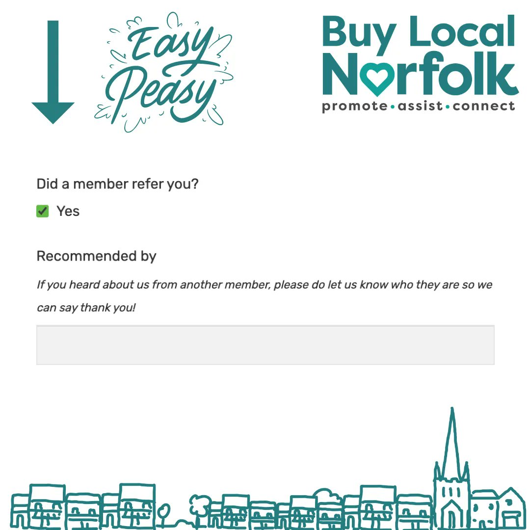 BuyLocalNorfolk's tweet photo. Have you got a friend that could benefit from Buy Local Norfolk membership?

Recommend a friend and receive a FREE month of BLN Membership 💚

It's as easy as having them include your name in their application form 👇
.
.
.
.
.
#BuyLocalNorfolk
#BuyLocalToHelpLocal https://t.co/yRhmewlV3y