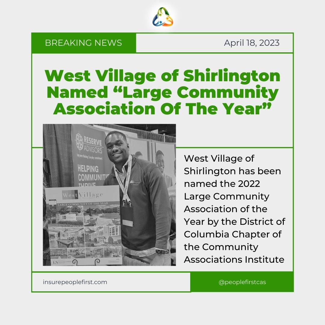 peoplefirstcas's tweet photo. West Village of Shirlington is a 529-unit condominium community located in Arlington, Va., that has been managed by LN since 2007.

The Award recognizes those communities that best demonstrate excellence in all facets of association operations by following CAI’s best practices. https://t.co/9wz1TLKDAe