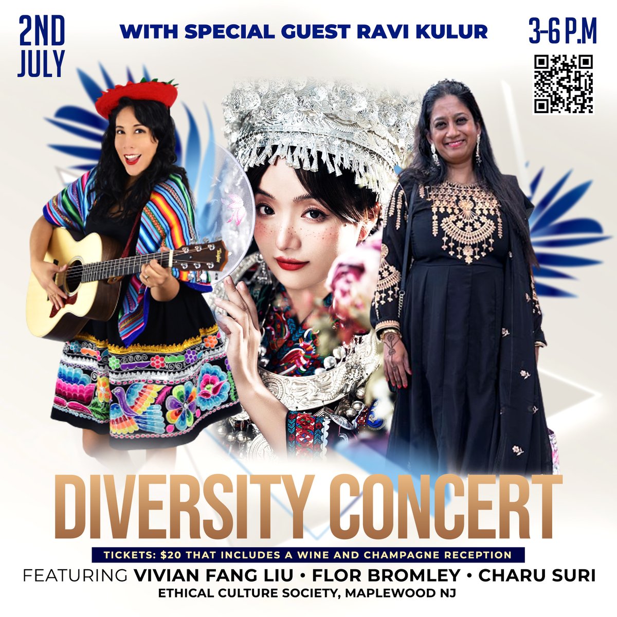 Super excited to play with these giant talents on Sunday, July 2nd. <a href="/florbromley/">Flor Bromley</a> is a bilingual Children's Spanish singer/songwriter (kids are welcome to the show!) whose has a new album, Aventuras. <a href="/vivianfangliu/">Vivian Fang Liu</a> won my heart with her album, Shape of Crowns.