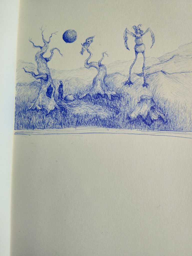 Some surreal sketch
#ArtistOnTwitter #sketchbook #drawing #ballpointpen