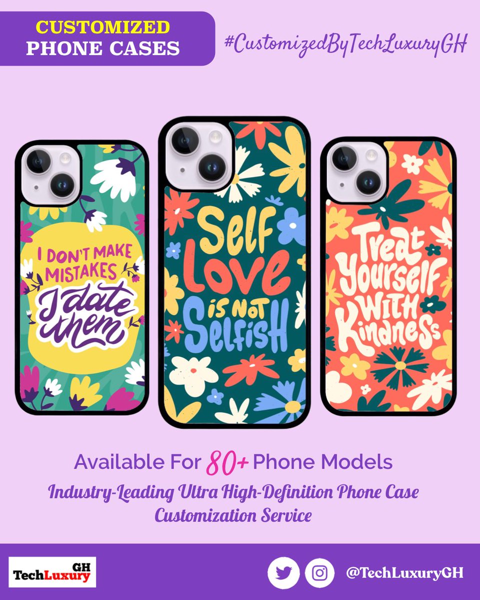 TechLuxuryGH's tweet image. Order your customized cases from us today 😄