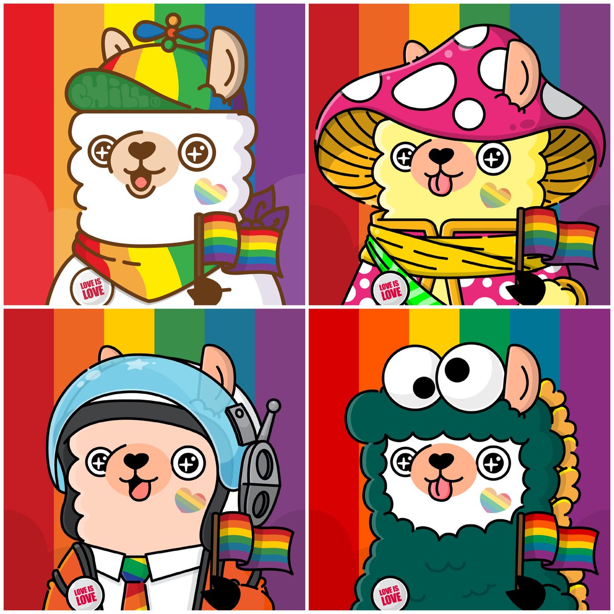 Celebrating Pride Month!🏳️‍🌈
ตลอดเดือนมิถุนายนเป็นเดือนแห่งการเฉลิมฉลอง Pride Month
ชาวอัลปาก้าคนไหนอยากจับน้องถือธงและแต่งพื้นหลัง
มาแปะน้องอัลปาก้าไว้ได้เลยจ้า

#AlpacaChills #PrideMonth