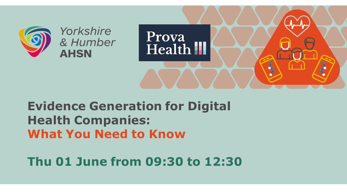 Are you a digital health company looking to generate evidence for your innovation? This event will provide advice on health economic, funding and on how innovators can generate clinical evidence within the NHS. There are still a few places available: bit.ly/3Mgq48B