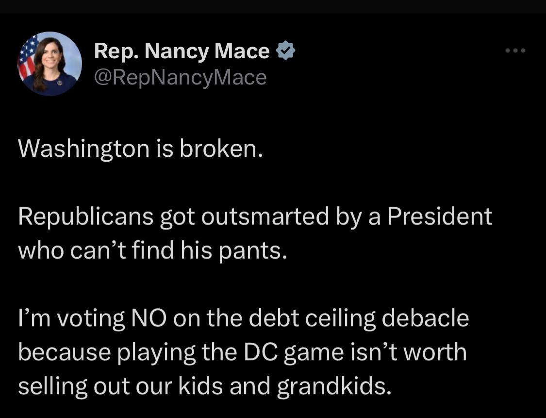 Did @SpeakerMcCarthy get outsmarted, or did he just give in quickly to keep the Uniparty strong? Either way, the @HouseGOP must vote NO on the debt ceiling increase