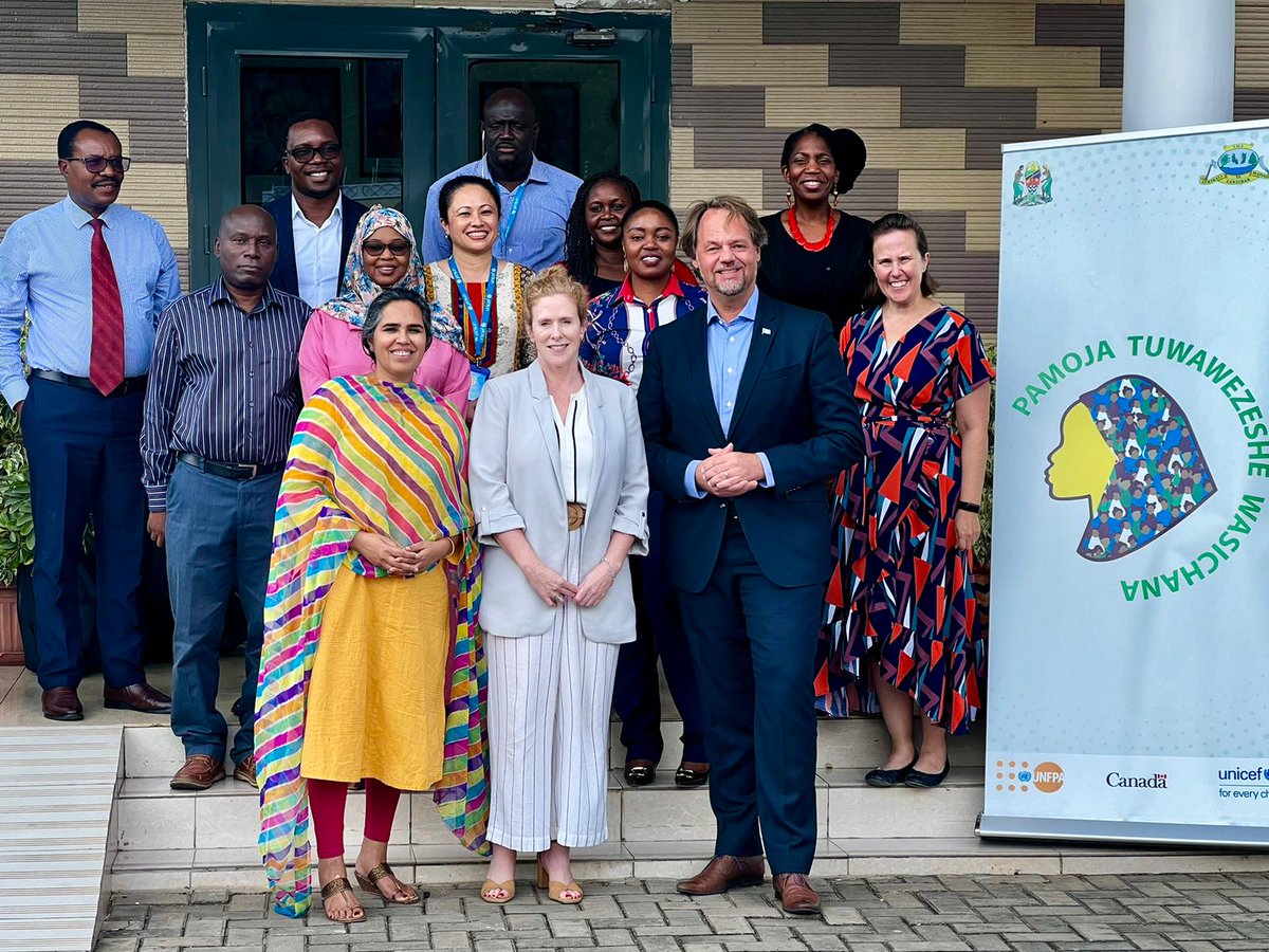 UNICEFTanzania's tweet photo. GRREAT National Steering Committee Meeting, together with @UNICEF @UNFPA @GAC_Corporate, delivering as one🇺🇳.
Thanks to Global Affairs #Canada🇨🇦, we're implementing the #GRREAT project with @UNFPATanzania to empower #adolescent #girls & #boys to realise their #rights. https://t.co/3kKBuJfinW
