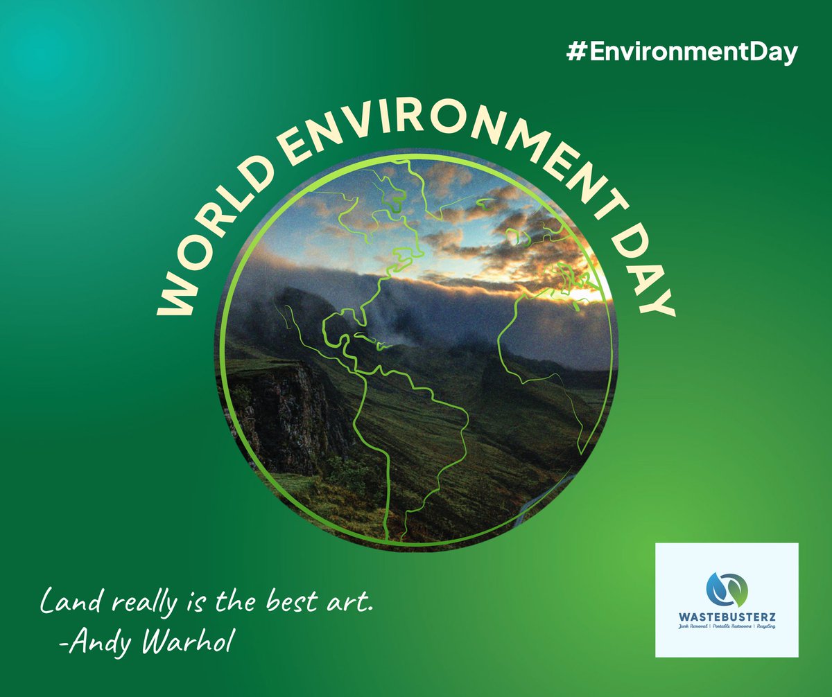 Happy #WorldEnvironmentDay2023 from WasteBusterz!

#Mississippi #junkremoval #Junkrat #Trending #TrendingHot #JUNK #hauling #recycling #Recycle #recycledmetal #WorldEnvironmentDay #Earth #EarthSigns
