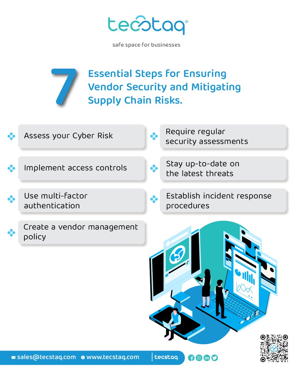 tecstaq's tweet photo. In today's interconnected business landscape, ensuring vendor security and mitigating supply chain risks are crucial for organizations.
𝐂𝐚𝐥𝐥- +91 8104512303
#VendorSecurity #SupplyChainRiskMitigation #SecureVendorPartnerships #SupplyChainResilience #RiskManagement https://t.co/w4vH2R9W7v