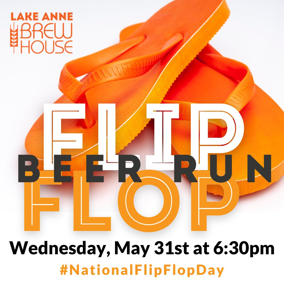 TODAY is last-Wednesday BEER RUN and #NationalFlipFlopDay. We don't recommend running in flip-flops, but feel free to change you footwear when you sit down for a pint and a pretzel afterwards! PS- have you seen our new tank tops?
.
#beerrun #willrunforbeer #beergear #followme