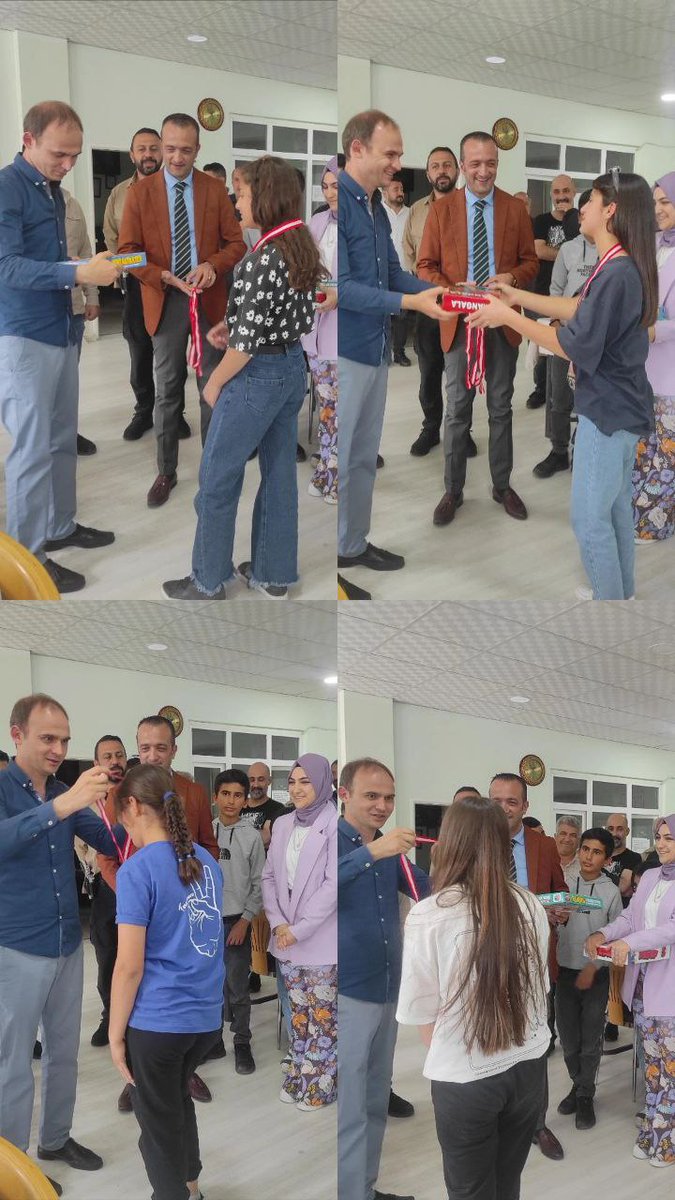 Kaymakamımız Salih SAK ve İlçe Milli Eğitim Müdürümüz Uğur DOĞANER Ortaöğretim öğrencileri Akıl Oyunları Turnuvasına katılarak Birinci olan öğrencilere hediyelerini takdim etti.
<a href="/salihsakmia/">Salih Sak</a> 
<a href="/ugurdoganer01/">Uğur DOĞANER</a> 
Emeği geçen <a href="/nidabuyukkoken/">Nida Büyükköken</a> ve <a href="/hndald/">Havva Nur DALDAL</a> öğretmenlerimize teşekkür ederiz