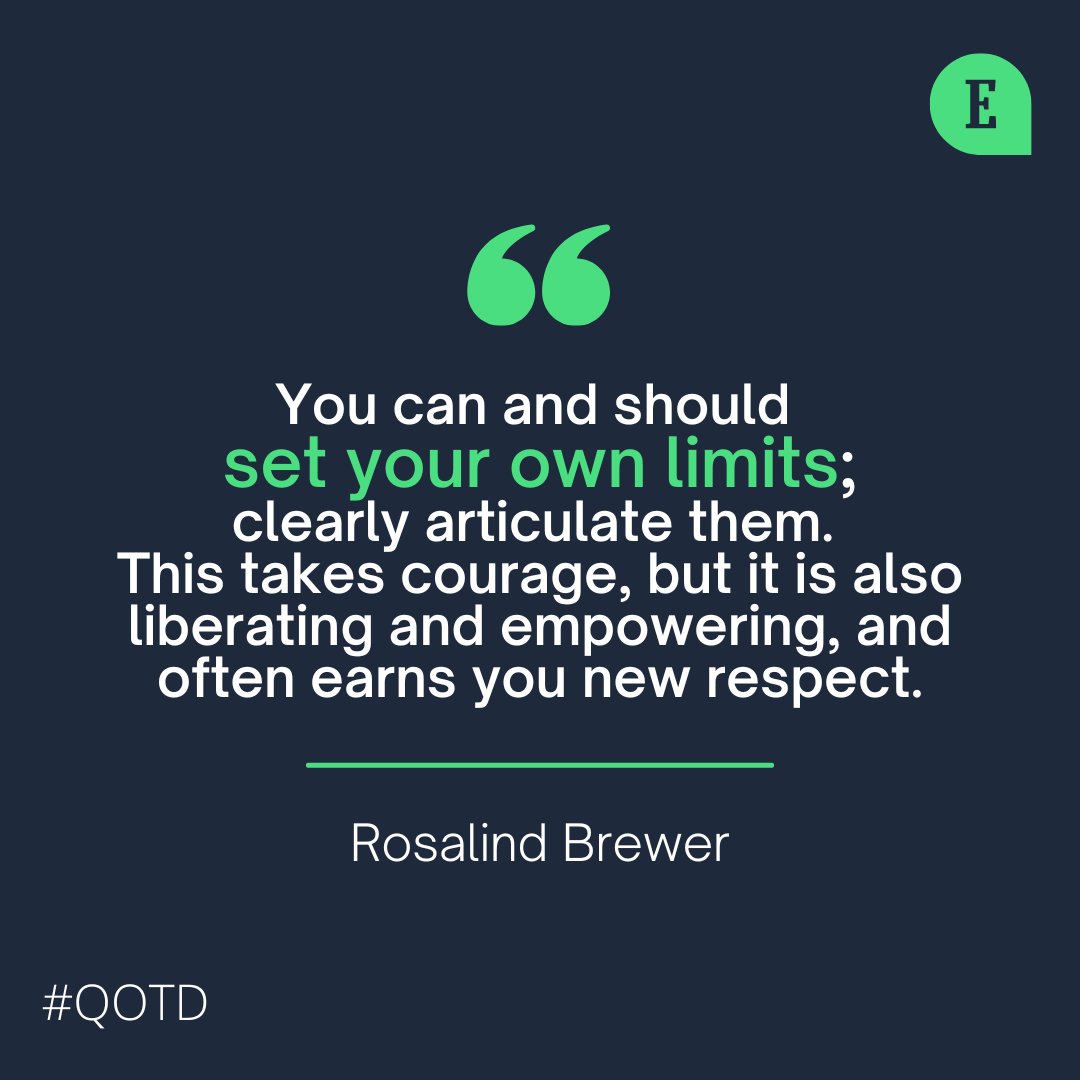 Boundaries:

✔️Build assertiveness
✔️Set expectations
✔️Demonstrate self-respect

#QOTD