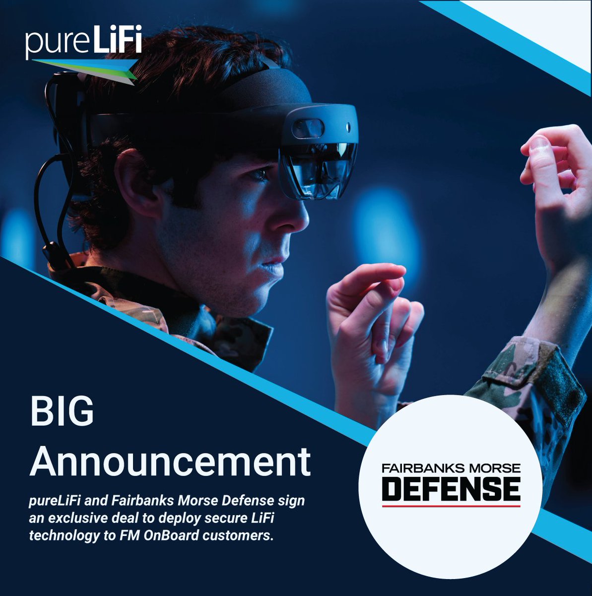 pureLiFi (@purelifi) on Twitter photo 📣 Exciting Partnership Announcement! pureLiFi and Fairbanks Morse Defense are teaming up to bring secure LiFi technology to their FM Onboard maritime customers!  buff.ly/3oBdlEp  #LiFi 📣 Exciting Partnership Announcement! pureLiFi and Fairbanks Morse Defense are teaming up to bring secure LiFi technology to their FM Onboard maritime customers!  buff.ly/3oBdlEp  #LiFi