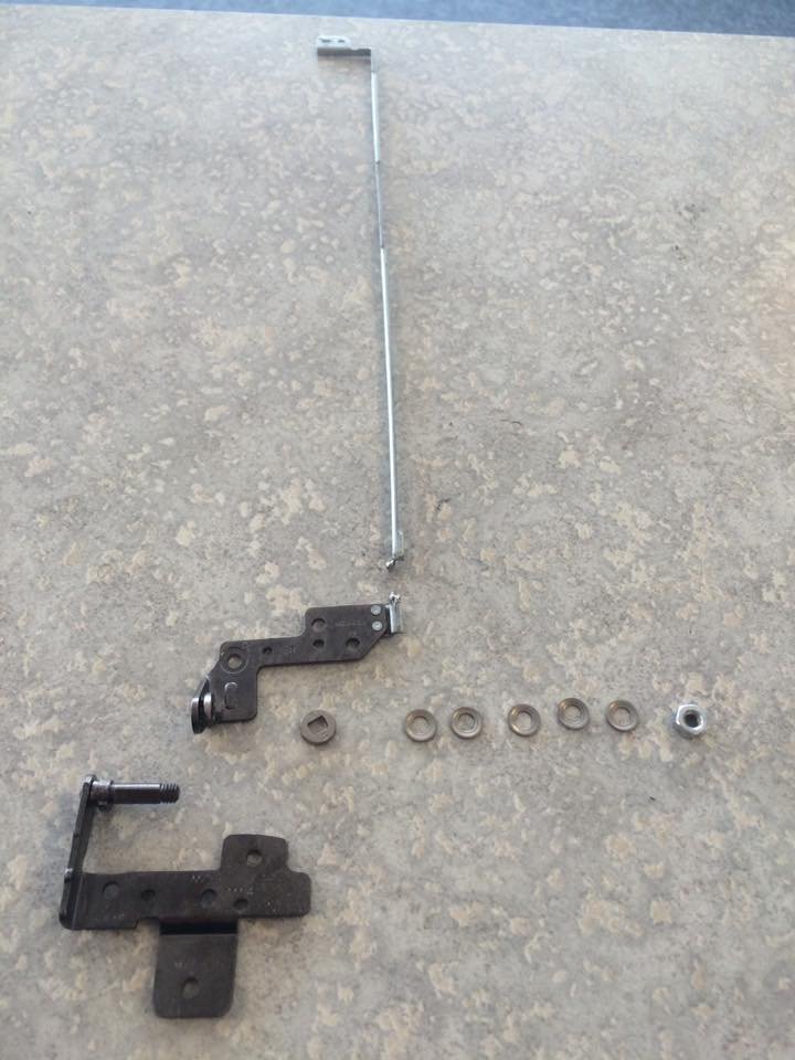 AlphaxTechX's tweet image. Laptop hinge repair. Before and after.