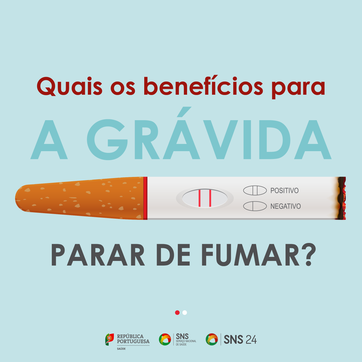 SNS_Portugal's tweet photo. Se está grávida, parar de fumar tem benefícios para si e para o bebé. Lembre-se: não fumar é a melhor decisão para proteger a sua saúde e a dos outros. Saiba mais no SNS 24: https://t.co/zIcH5juZxq 🚬❌ #Saúde #SNS #NãoFumador #Tabaco #SemTabaco https://t.co/97R9Xf2pQg