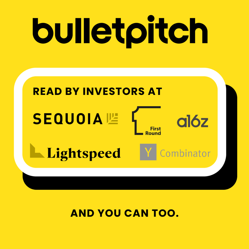 brettperl's tweet photo. Want to learn about the hottest startups before everyone else?

Join thousands of investors, founders, and early adopters reading Bulletpitch weekly.

Sign up for free ⬇️