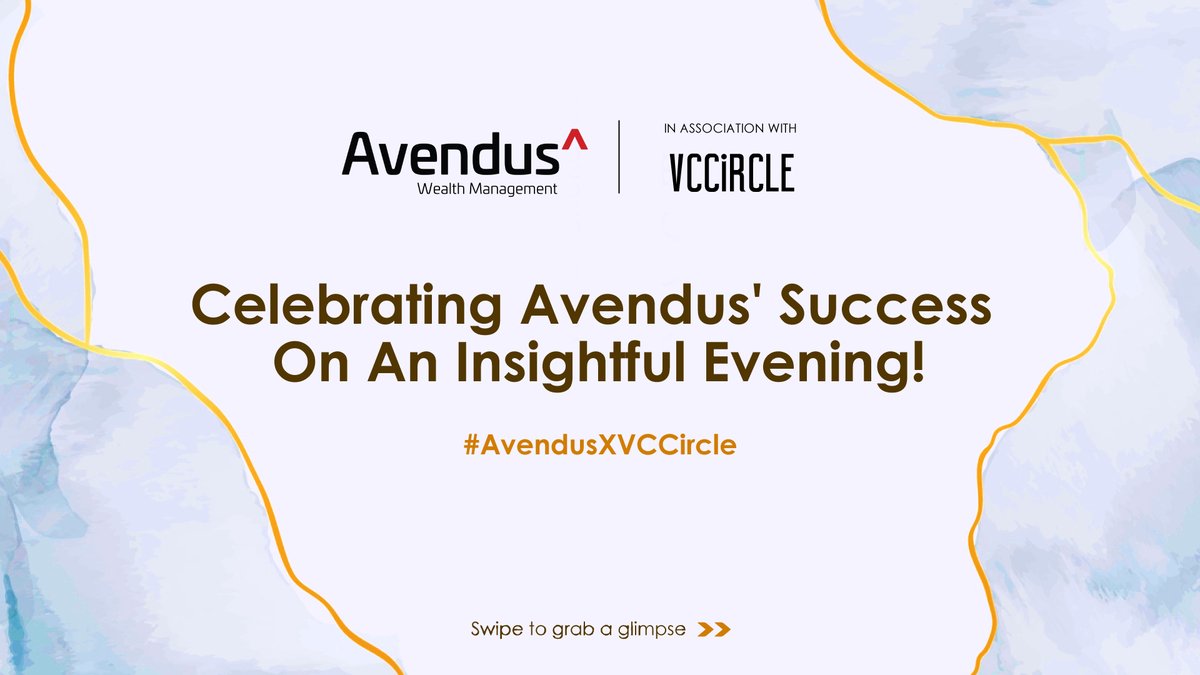 vccircle's tweet photo. Congratulations @Avendus for the successful culmination of the engaging #AvendusXVCCircle event! 🎉!

Anticipating a future filled with unforgettable collaborative experiences!

#RemarkableEvent #ExpertInsights #LuxuryExperience #future #leaders #event #Avendus #VCCircle https://t.co/fcRSqBcXg5