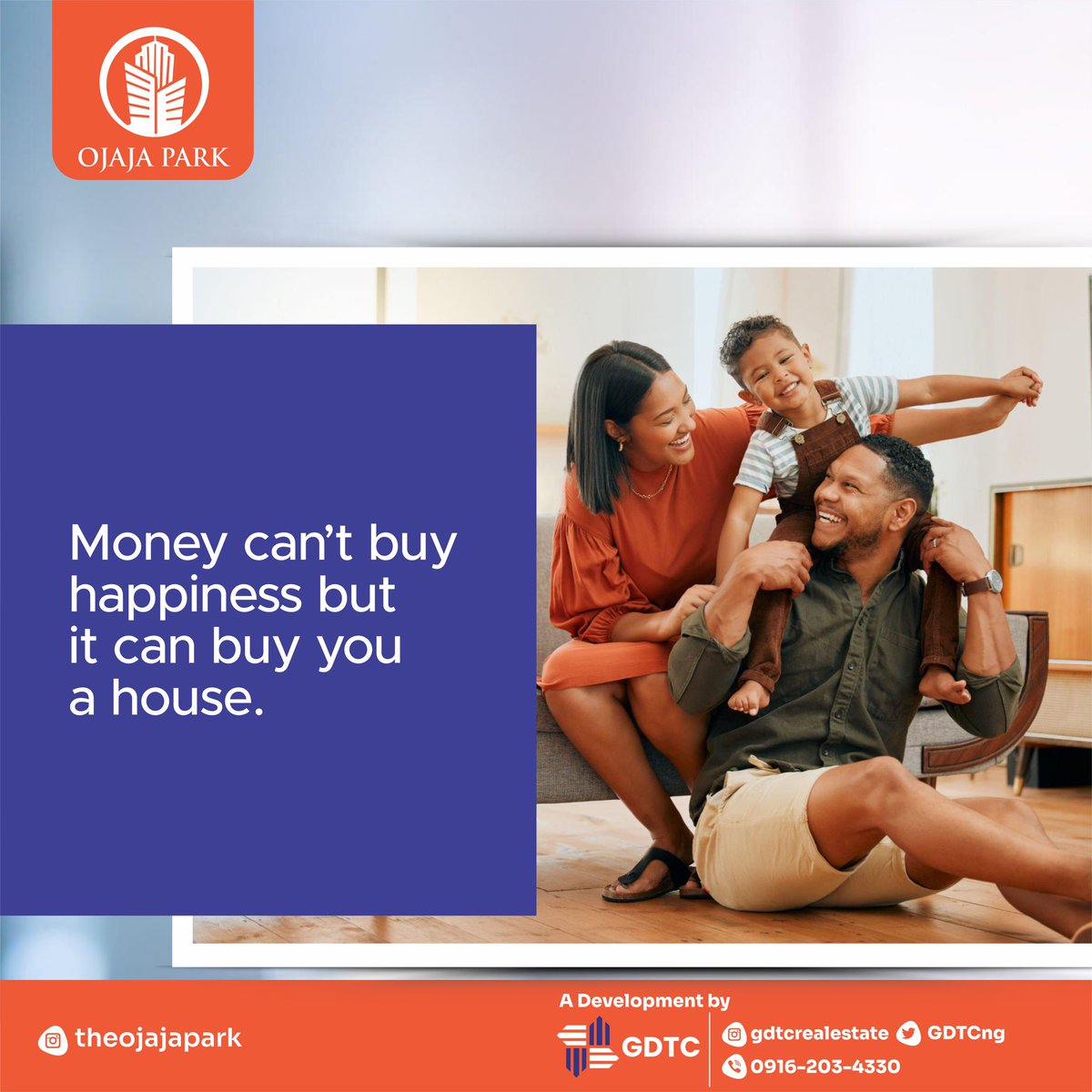 GDTCng's tweet photo. The common quote of “Money can’t buy happiness” is not for people that own and enjoy amazing features of a luxurious house, particularly ones in the OJAJA Park🤗!!!

Own a house in the park with 50% deposit today via Call/WhatsApp:
☎️+234-916-203-4330 

#gdtcng #luxury #akure https://t.co/7QlTwIkL5E