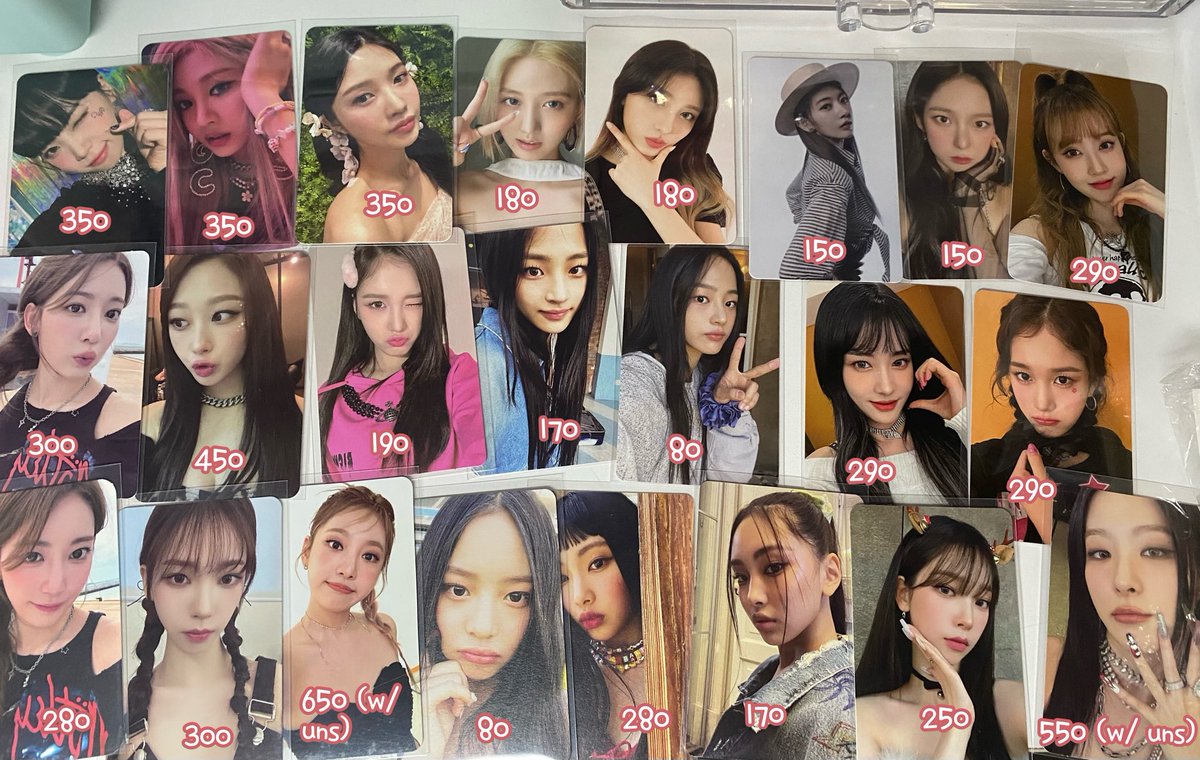 sselerafim's tweet image. wts lfb ph

haerin wink sets
must claim with 2 or more pcs 
prio taking more, not prio payo
1 month dop with dp

t. aespa newjeans lesserafim ive karina haerin stayc hanni minji hyein seulgi sakura giselle gaeul ningning yujin sieun j isa chaewon yoon kazuha momo joy princess
