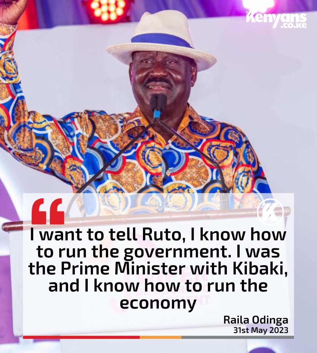 Kenyans's tweet photo. I know how to run the government - Raila Odinga https://t.co/GSuCbaGNB7