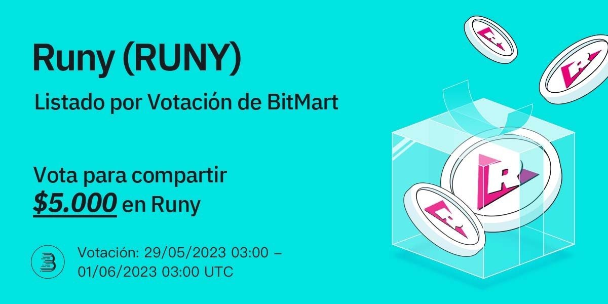 BitMart_es's tweet photo. 🚀AHORA:@runiverse_off $RUNY en el ¡Listado por Votación!
🔥¡Vota para listar $RUNY y gana un #Airdrop! 💸
⏰Termina 03:00 AM UTC 01/06
💪Vota: https://t.co/kaNQdOwtsz
📥Get your NFT to vote: https://t.co/8FwjI2wp4D
👉Info: https://t.co/nZbyx5SAm1
#BitMartVoteToEarn #RUNY https://t.co/opo09VwoOB