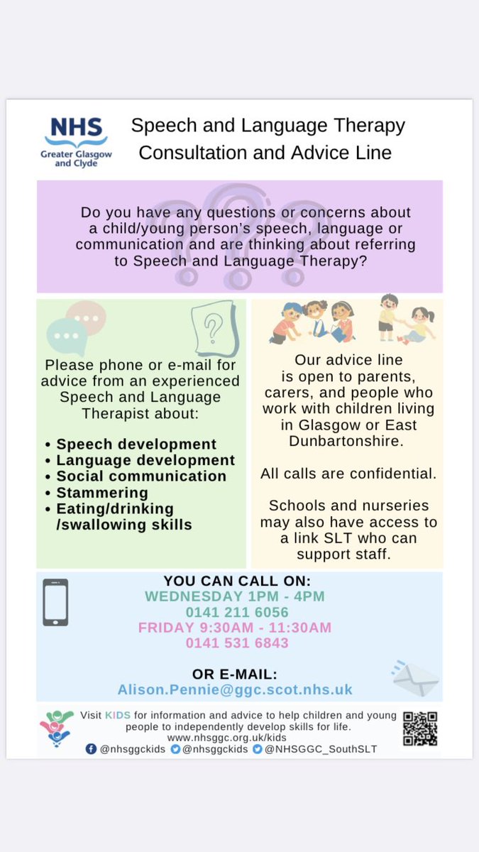 Got any concerns about a child’s speech, language or communication skills. ☎️ our helpline: