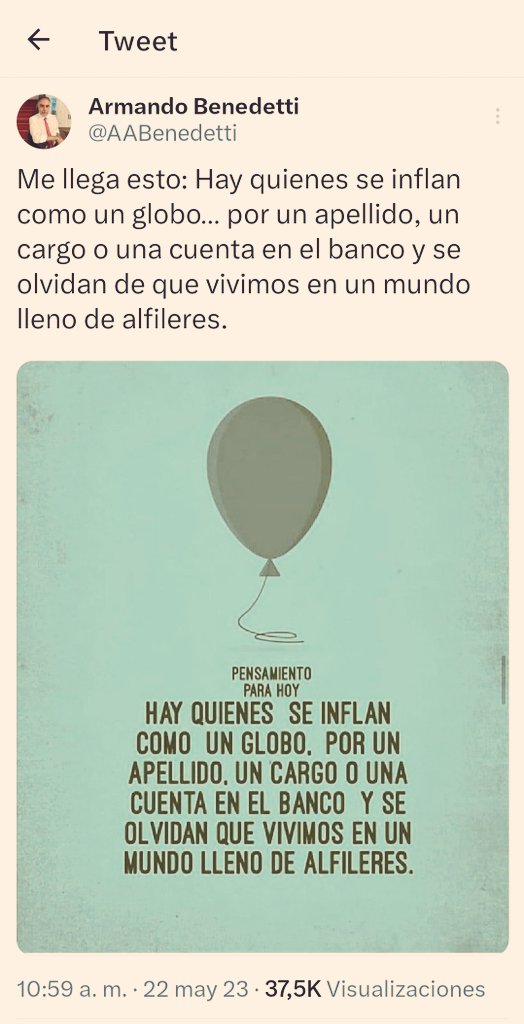 Este fue el mensaje que le envío Benedetti a <a href="/laurisarabia/">Laura Sarabia</a> el 22 de mayo en medio de la pelea intestinal que libraban, antes de que <a href="/RevistaSemana/">Revista Semana</a> publicará lo que es el escándalo más hediondo de este gobierno.