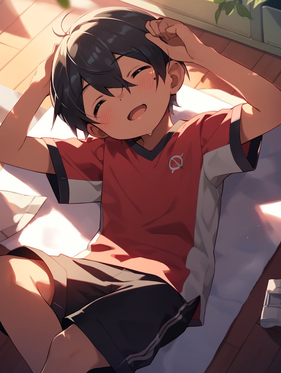 rotasukeAI's tweet image. えへへ、寝ちゃってた