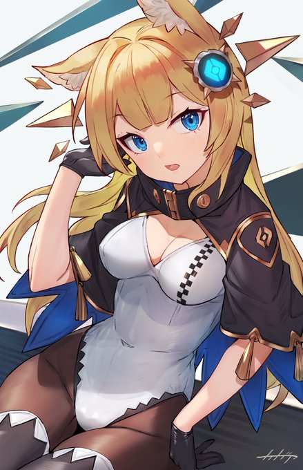 依頼者さんのキャラに私が考えた衣装を着せて描かせて頂きました!🥰 https://t.co/enbxhpQ9o6