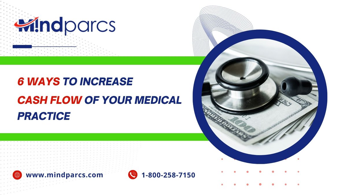 MindParcs's tweet photo. 6 Ways to Increase Cash Flow of Your Medical Practice. Know more - https://t.co/aGJwTyWEMt

#cashflow #revenuecycle #revenuecyclemanagement #RCM #revenuegrowth #medicalbillingservices #medicalbillingcompany #Medicalbillingoutsourcing #medicalbillingandcoding #mindparcs https://t.co/dKqKdtGf68