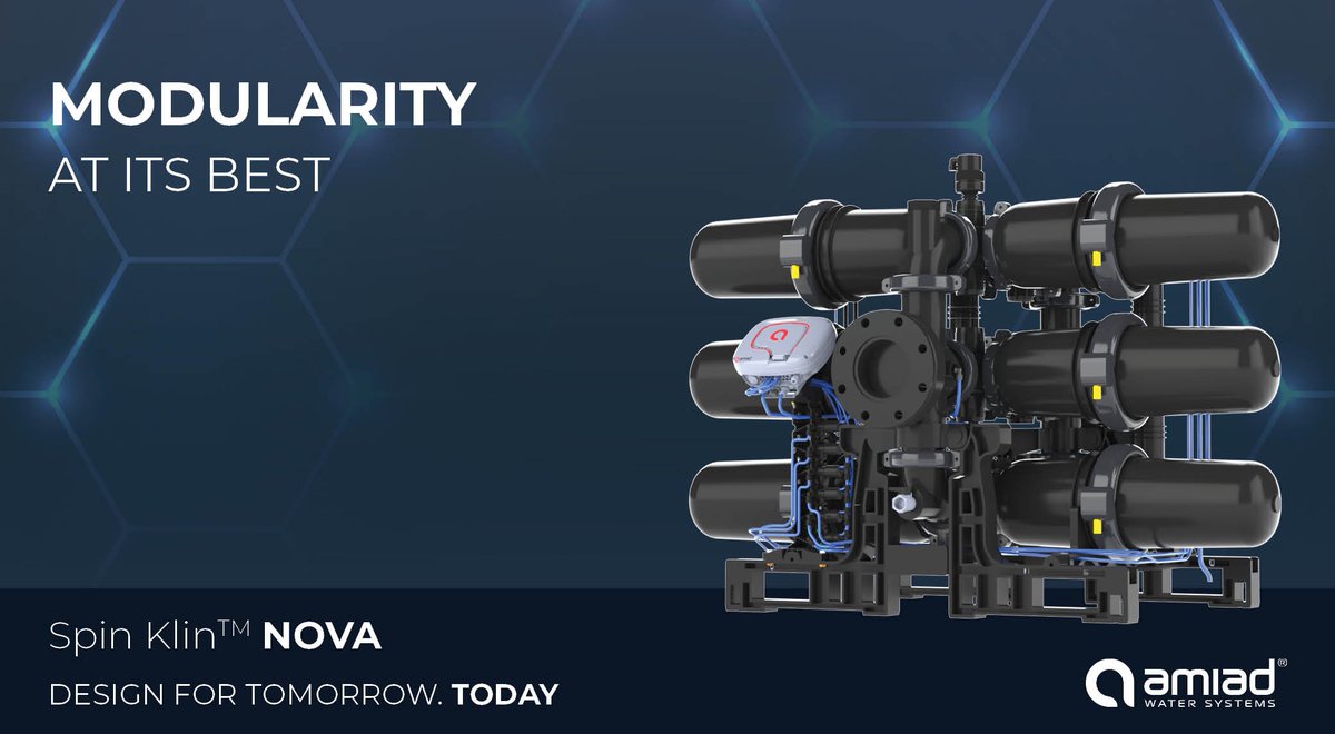 Spin Klin™ NOVA. 
Outstanding features for outstanding results.
* Tripled filtration area
* Multiple backwash configurations
* Stackable – for optimized footprint
hubs.la/Q01QC7dv0