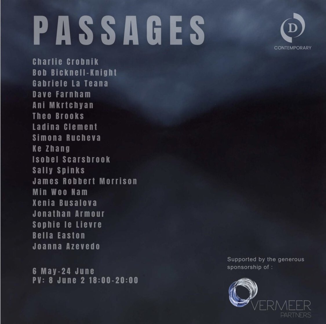 Thrilled to be taking part in "Passages", a #groupshow opening next week at <a href="/DContemporary1/">D Contemporary</a> ✨

23 Grafton st, London W1S 4EY
Thursday 8th June
6-8pm

#groupexhibition #contemporaryart #londonart #londonexhibition