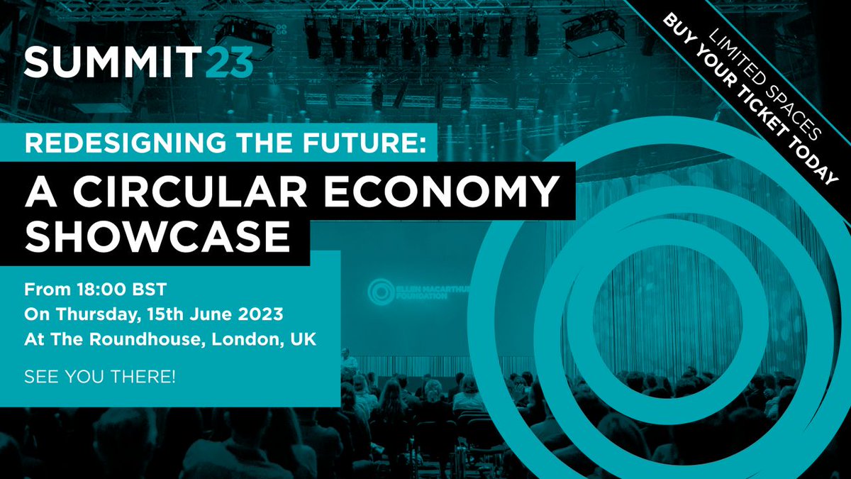 circulareconomy's tweet photo. Last chance to register for Summit 23! Hear from speakers @ACSClothingLtd @Arup @ASOS_news @hm @Holcim @ideo @Unilever @vestiaireco @ZHA_News &amp; more, explore our immersive #circulareconomy showcase &amp; make the most of this unique networking opportunity: https://t.co/tY2TYQtgqs https://t.co/mSGOe1kgAe