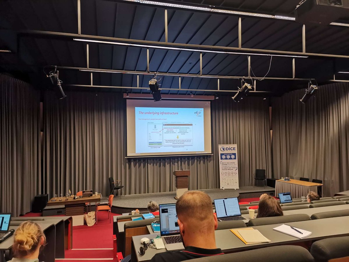 DICE-eosc (@diceosc) on Twitter photo 📌#DICE Datathon on sensitive #data! It's time for the impressive🚀showcase of the <a href="/elixir_it/">ELIXIR Italy</a> Laniakea tool on-demand virtual machine #storage volume #encryption🔒modules as a versatile foundation for #LifeScience🧬oriented #Cloud services! 📌#DICE Datathon on sensitive #data! It's time for the impressive🚀showcase of the <a href="/elixir_it/">ELIXIR Italy</a> Laniakea tool on-demand virtual machine #storage volume #encryption🔒modules as a versatile foundation for #LifeScience🧬oriented #Cloud services!