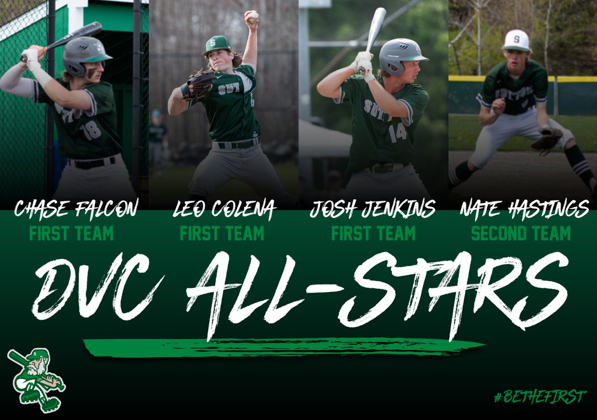 Congratulations to these Sammies ballplayers who were named to the 2023 DVC Baseball All Star teams.
First Team- Chase Falcon, Leo Colena, Josh Jenkins
Second Team- Nate Hastings
@SuttonAthletics #BeTheFirst <a href="/tgsports/">Worcester T&G Sports</a>