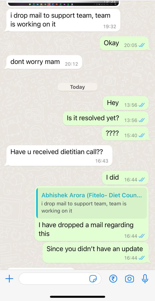 preetiing's tweet photo. I got @fiteloapp's membership for the next three months as I had certain goals to achieve, but it's been three days since they can't confirm my payment of 9k. Highly disappointed. @nch1915 @consumerforum_ @jagograhakjago https://t.co/niWKf2puFb