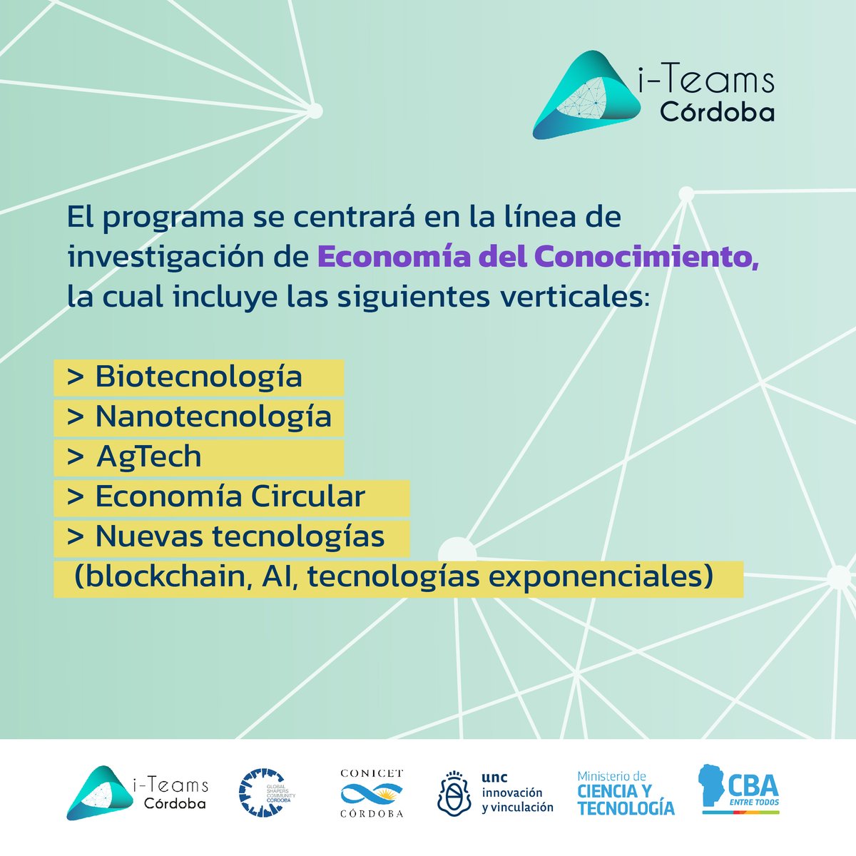 En la edición 2023, nos enfocaremos en la línea de investigación de Economía del Conocimiento, abarcando áreas como #biotecnología, #nanotecnología, #agtech , economía circular y nuevas tecnologías (como blockchain, IA, tecnologías exponenciales, etc). 💡🌍🌱