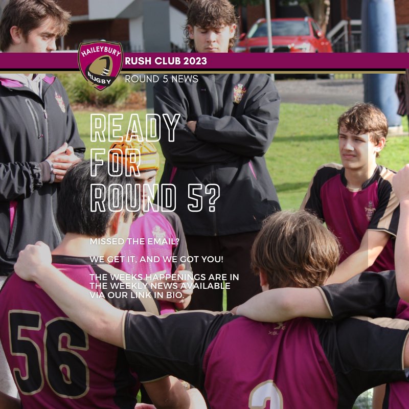 hy_Rush_Club's tweet photo. 🙋🙋♀️🙋♂️ Ready for Round 5?
Missed the email? We get it and we got you!
The weeks happenings are in the weekly news, available via https://t.co/5fjItZnzUs
#HaileyburyRugby #RushClub23 https://t.co/WtXwMpEyhh