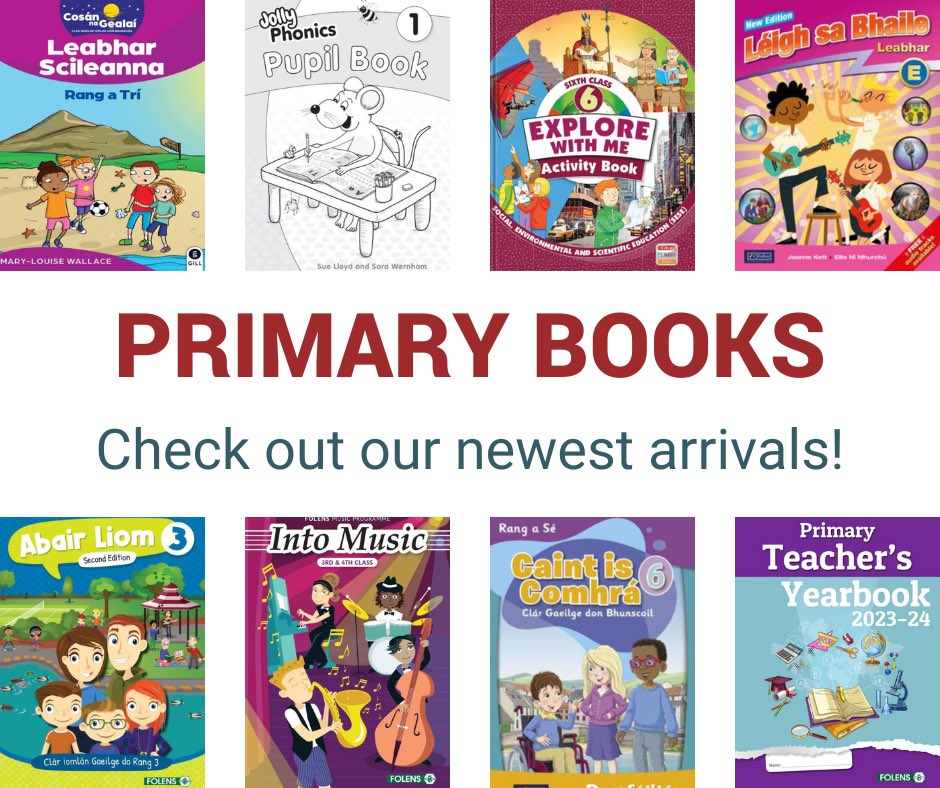 schoolbooks_ie's tweet photo. 📚🆕 Attention Primary School teachers!
🌟 Explore our latest arrivals and equip your students for success with these latest school books.

Visit https://t.co/JSNm89cE6v now!

#NewArrivals #PrimarySchoolBooks #schoolbooks #SchoolbooksIE https://t.co/T8KoU01zk5
